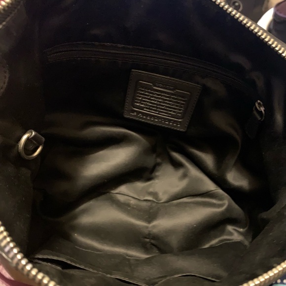 Coach 12683 Black Leather Shoulder Bag with Chain charms and Tag - Picture 4 of 6